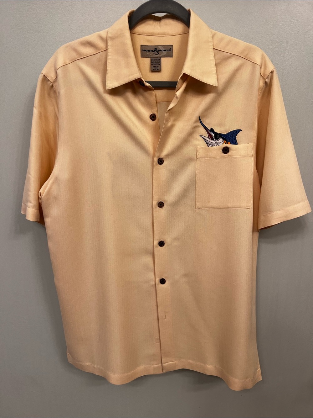 Vintage Hook & Tackle Embroidered Booze Brothers Button-Up Shirt